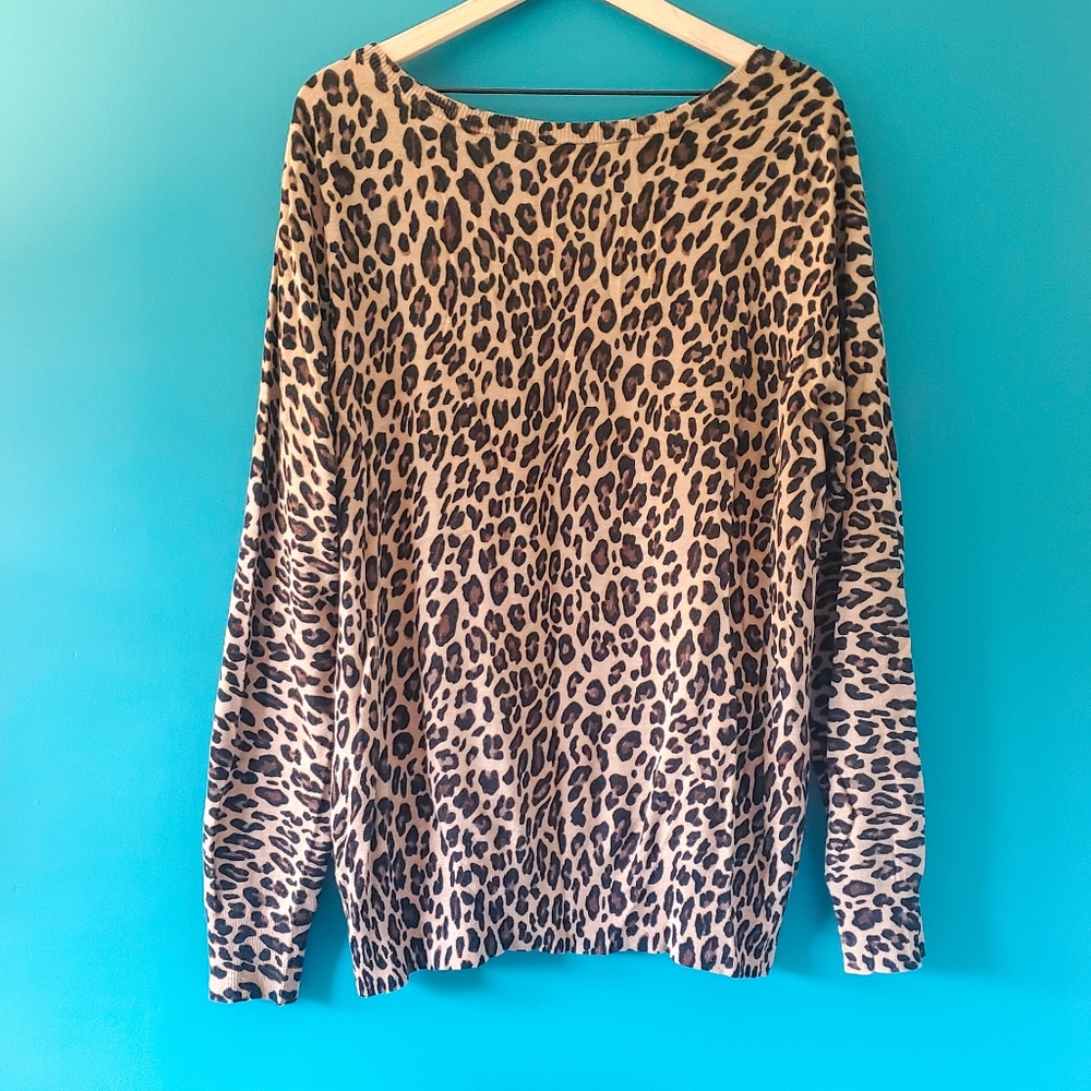 Lane Bryant animal print cardigan - Picture 2 of 5